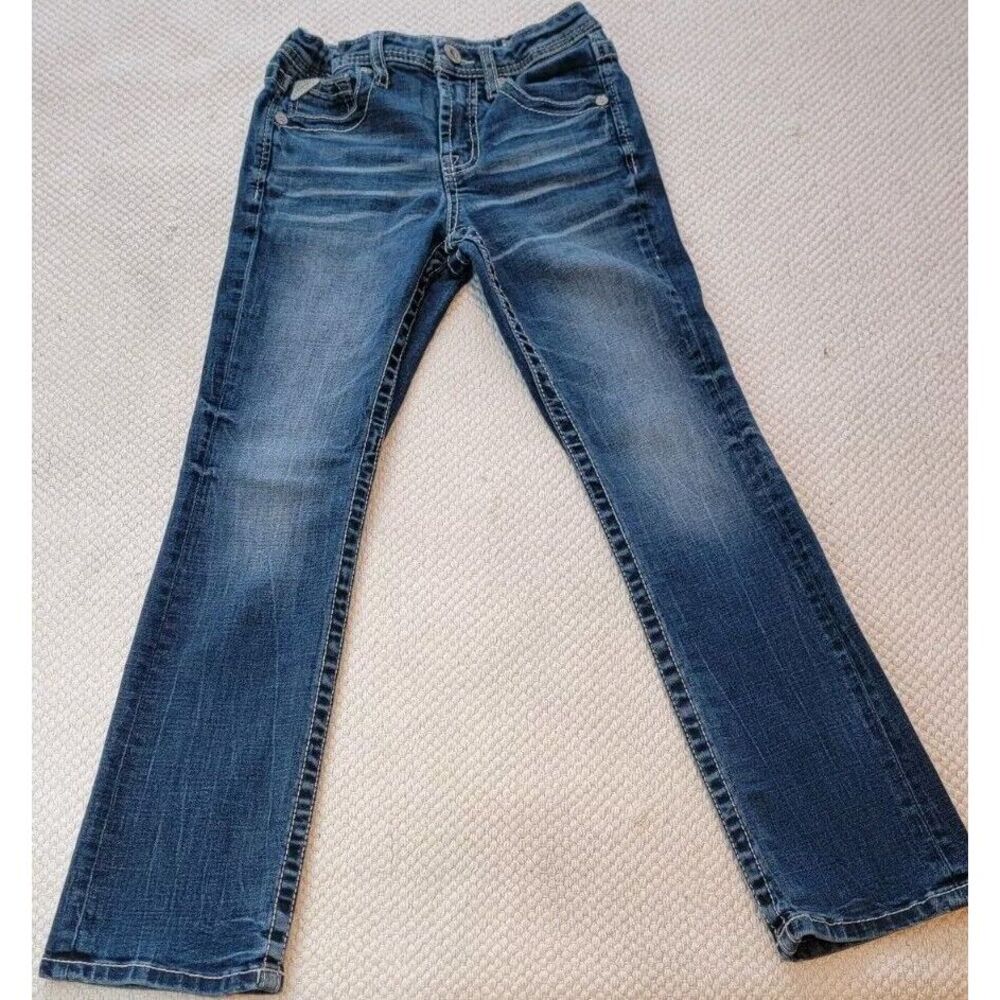 Salvage Supply Co Jeans Youth 12R Chaos Boot Regular Fit Made For Buckle EUC